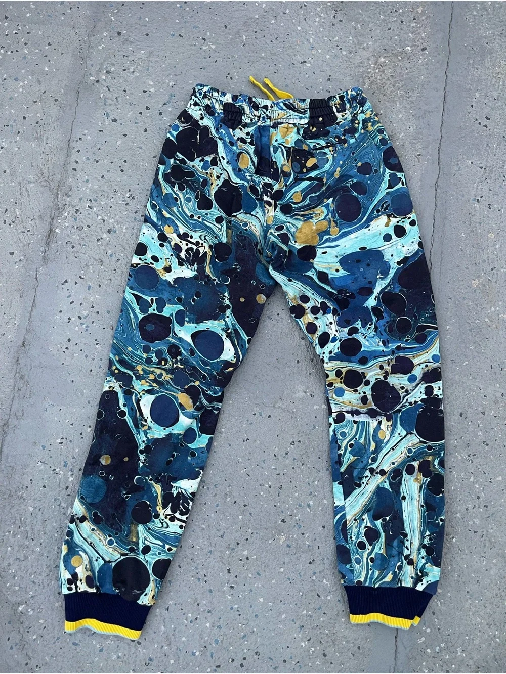 Dolce & Gabbana Kids Marble-Print Joggers sweatpants 10-12y 24-26” waist